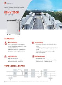 Спецификация сетевого преобразователя ESHV-250K